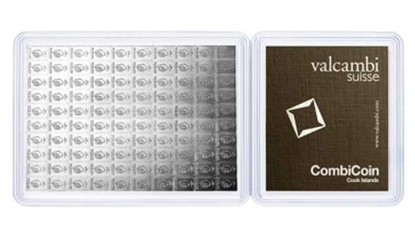 Valcambi 100 x 1 Gramm Silber CombiCoin Cook Islands Revers