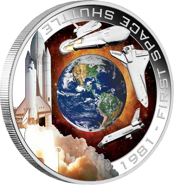 First Space Shuttle 1 Unze Silbermünze 2010 kaufen & verkaufen