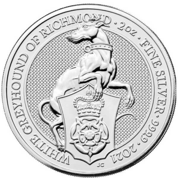 The Greyhound of Richmond 2 Unzen Silbermünze 2021 kaufen und verkaufen 