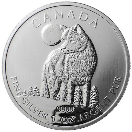 Kanada Wildlife 1 Unze Silber Wolf 2011