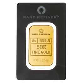 50 Gramm Goldbarren Rand Refinery 