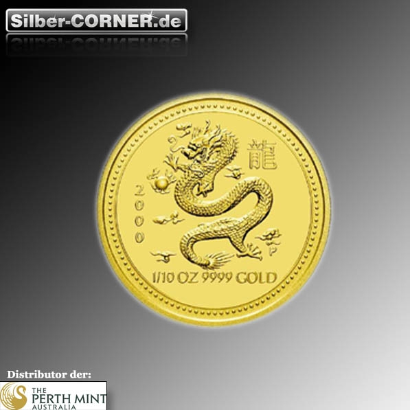 Lunar I Drache 2000 1/10 Oz Gold