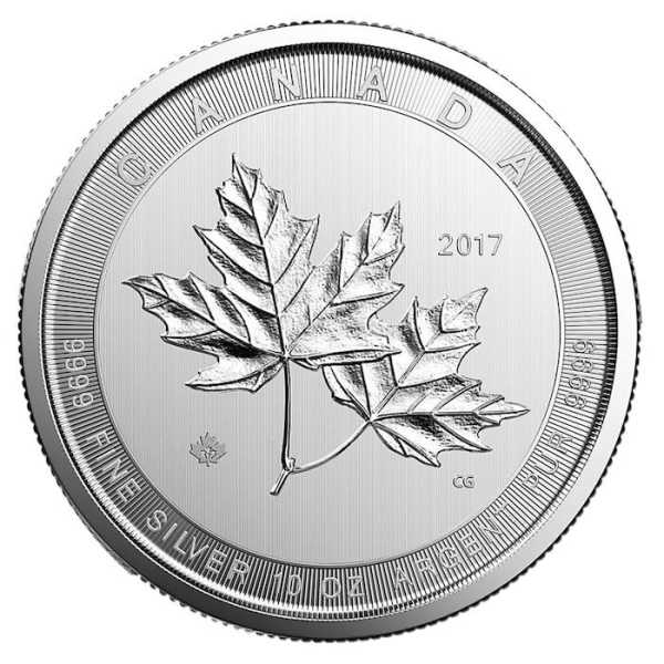Maple Leaf 10 Unzen Silber Magnificent 2017