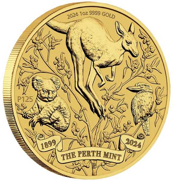 125 Jahre Perth Mint 1 Unze Goldmünze