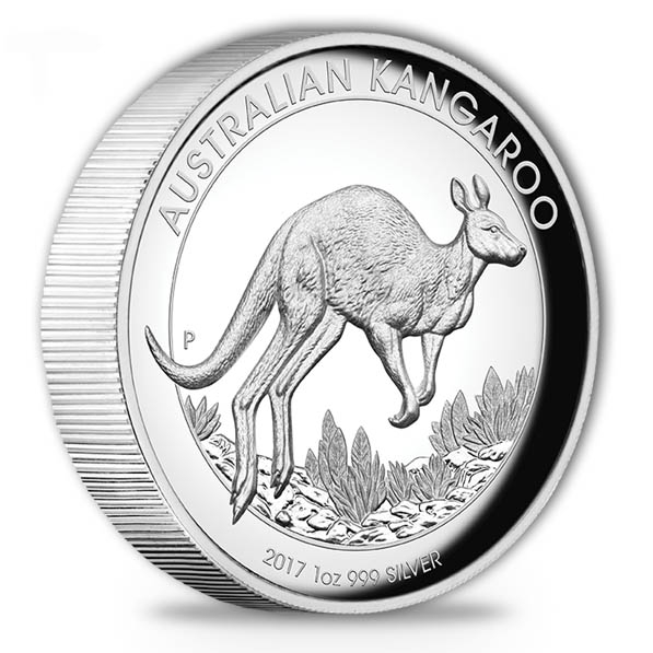 Australien Känguru 1 Oz Silber 2017 High Relief *