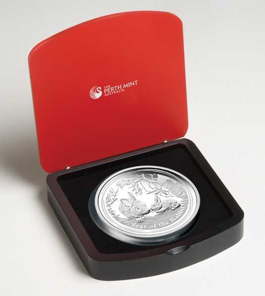 Lunar II Jahr des Hasen 1 KG Silbermünze Polierte Platte 2011
