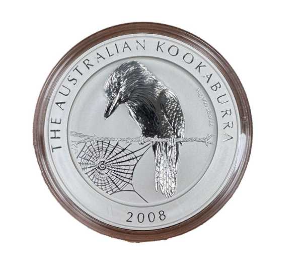 Australien Kookaburra 1 KG Silber 2008