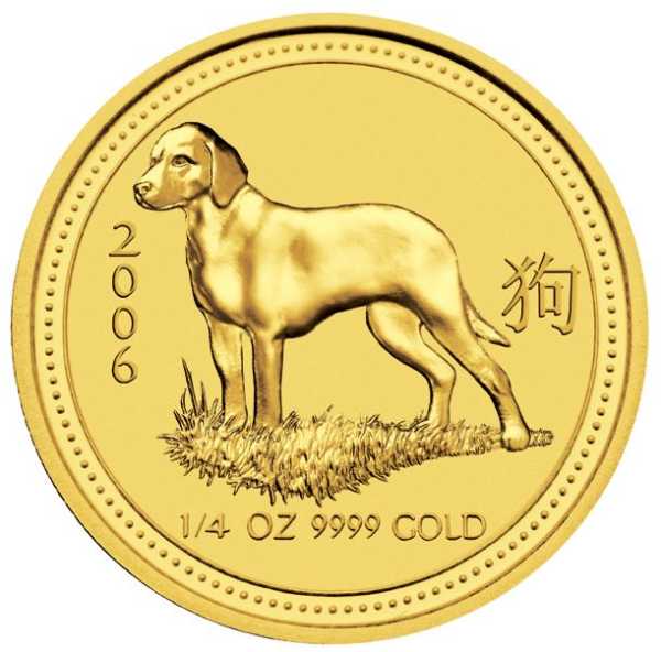 Lunar I Hund 1/4 Oz Gold 2006 kaufen und verkaufen 