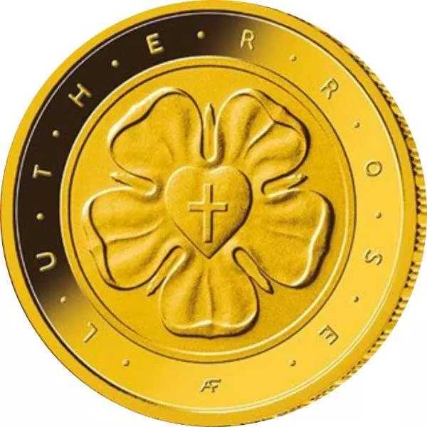 Lutherrose Goldmünze 2017