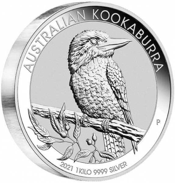 Kookaburra 1 KG Silbermünze 2021