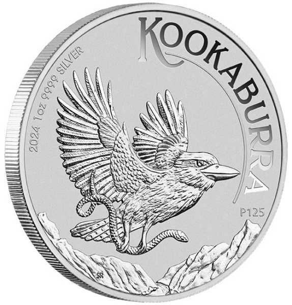 Kookaburra 1 Unze Silbermünze 2024